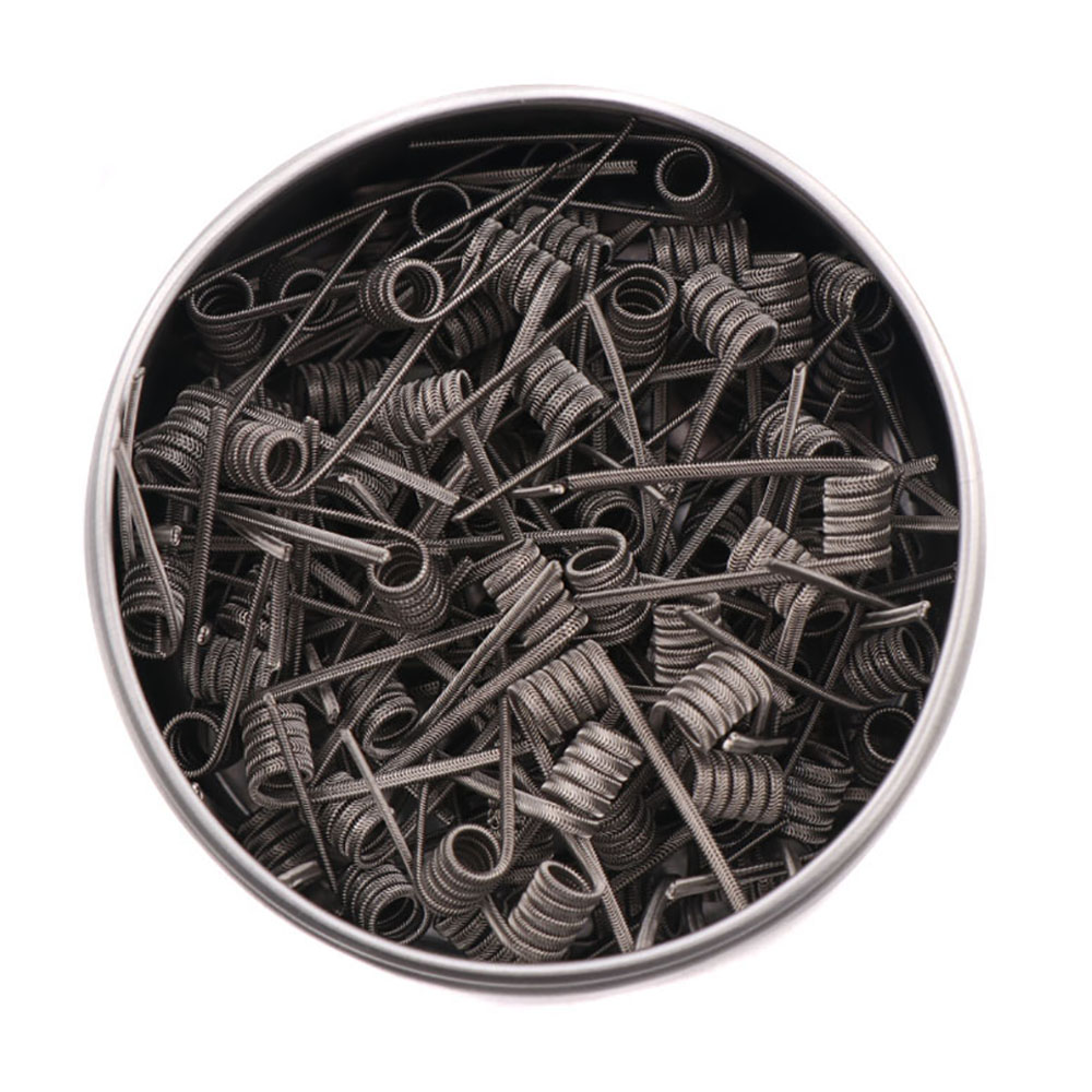 Clapton Wire Pre Built - NOVO XFKM 100 UNIDADES/caixa NI80/A1/SS316L Alien