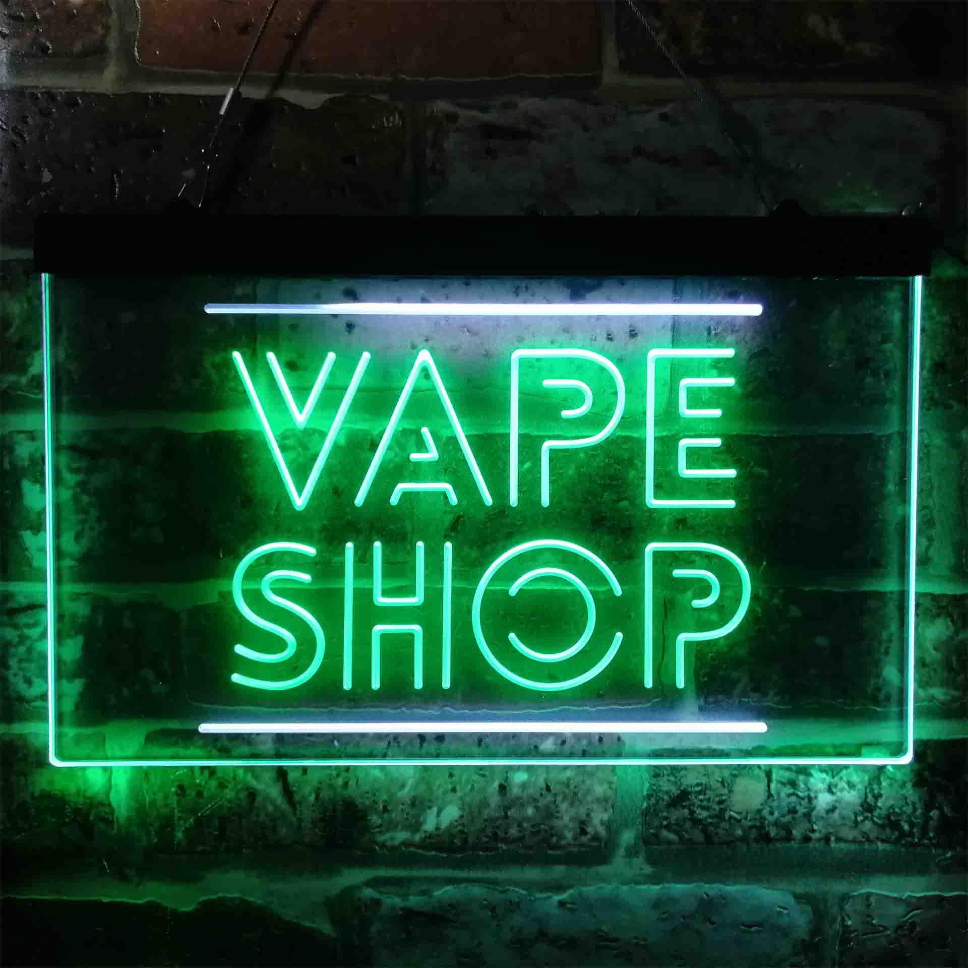 Vaping Shop - Sinal de néon LED de cor