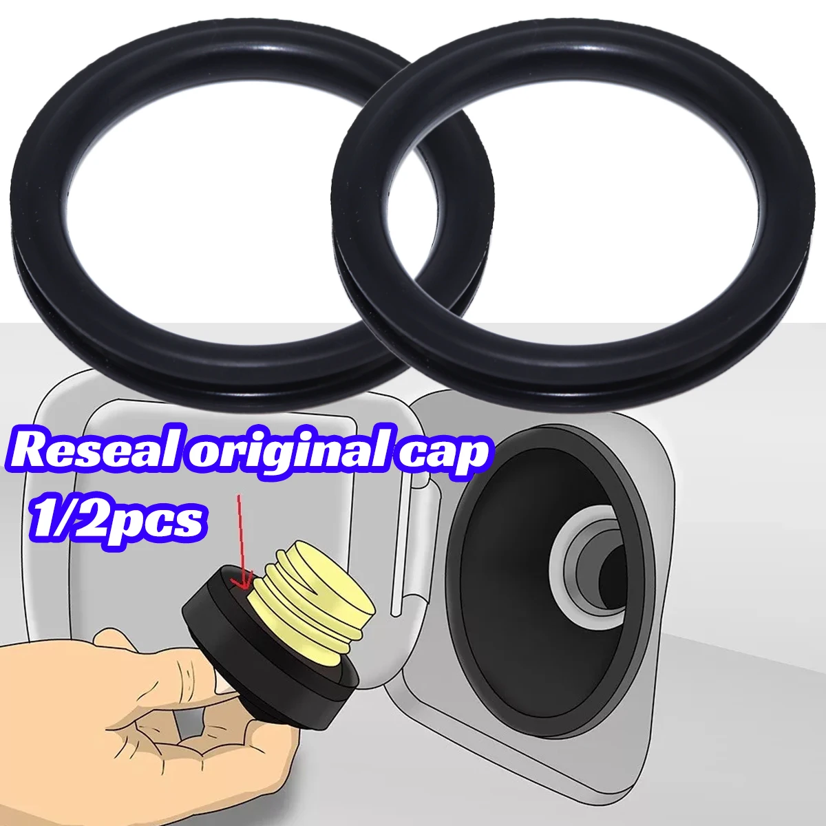Tank O-Ring Seal - 1/2 pçs tampa do tanque de