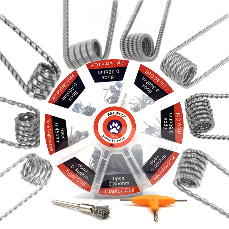 Clapton Wire Pre Built - Bobina Pré-Montada 8 Tipos Alien Clapton