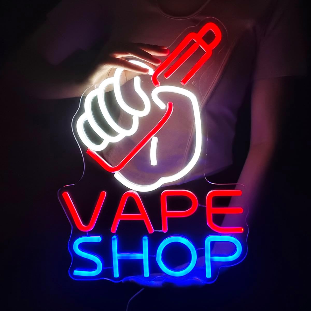 Vaping Store - Vape shop sinal de néon para