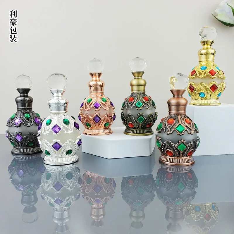 Juice Bottle Dropper - 15ml garrafa de perfume vintage metal