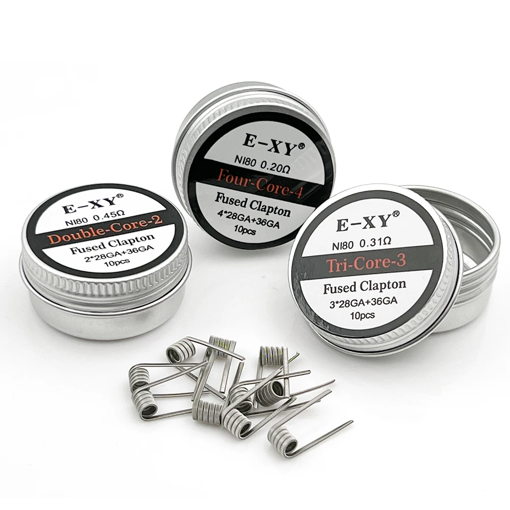 Vape Accessory - 10 pçs/caixa Ni80 Bobina Pré Construída