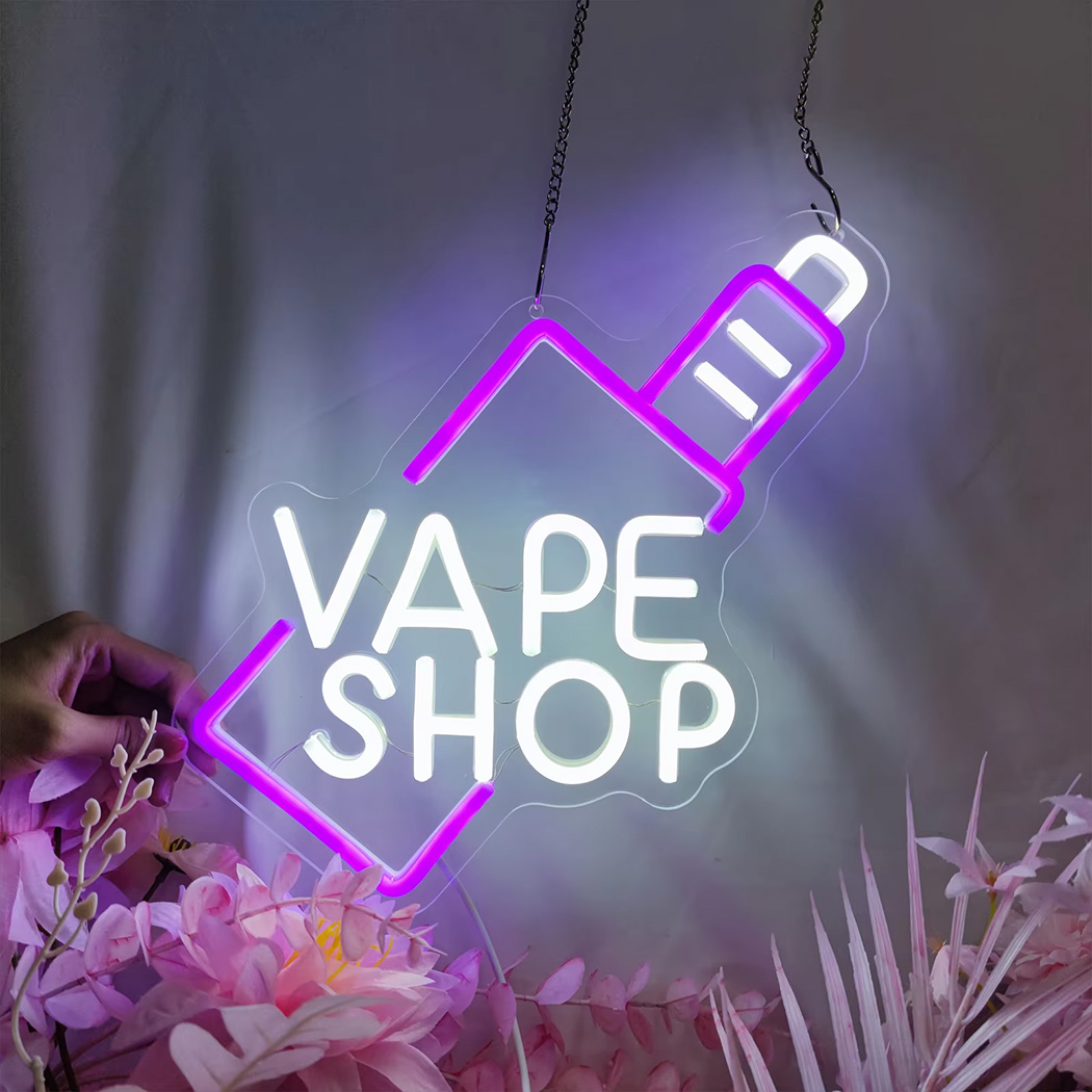 Vaping Shop - Vape shop led sinal de néon