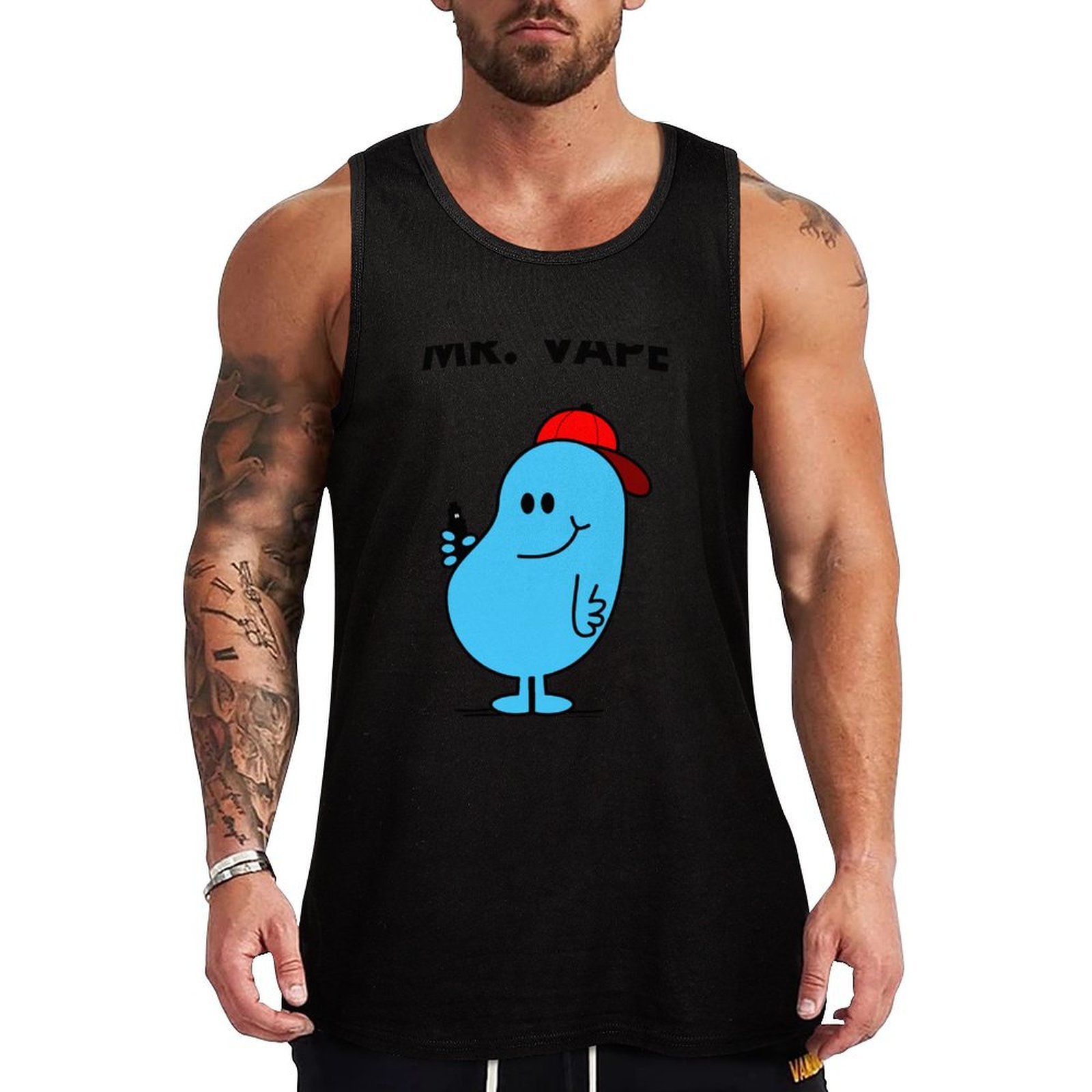 Quick Vape - Camiseta esportiva Mr.Vape Tank Top, camiseta