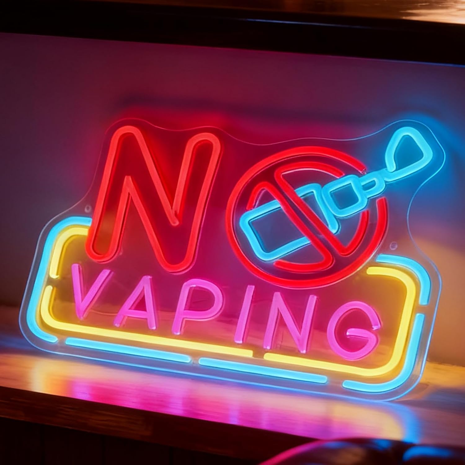 Vaping Shop - Letreiro de Neon LED 'No Vaping'