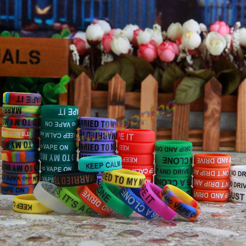 Vape Band Silicone - 10 pçs/lote multi-color anel antiderrapante anel