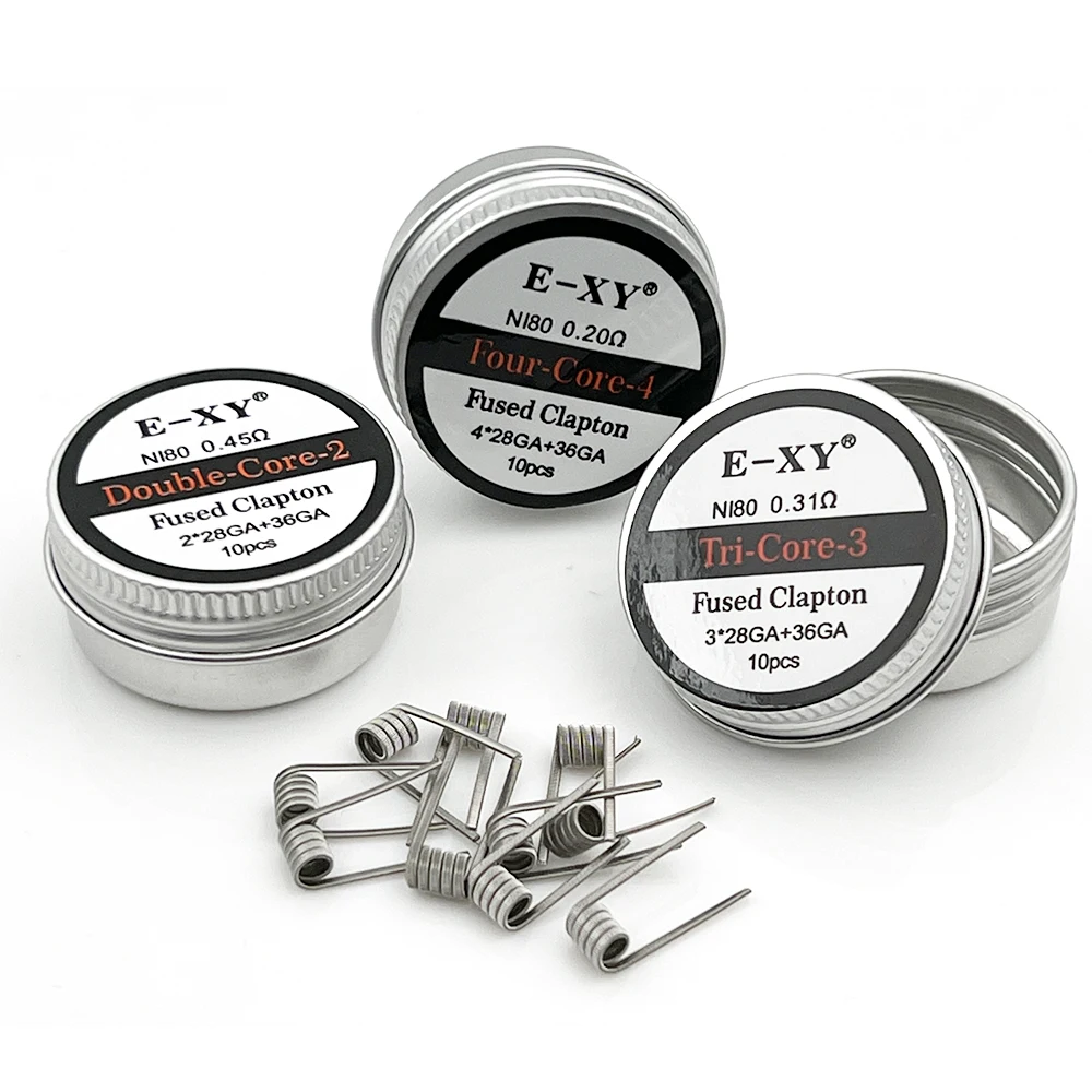 Coil Building Kit - 10 pçs/caixa Ni80 Bobina Pré-construída Fusível