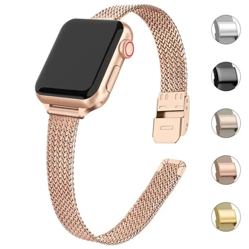 Pulseira de Metal Fina Premium - Mesh Coil Strip avaliação e preço