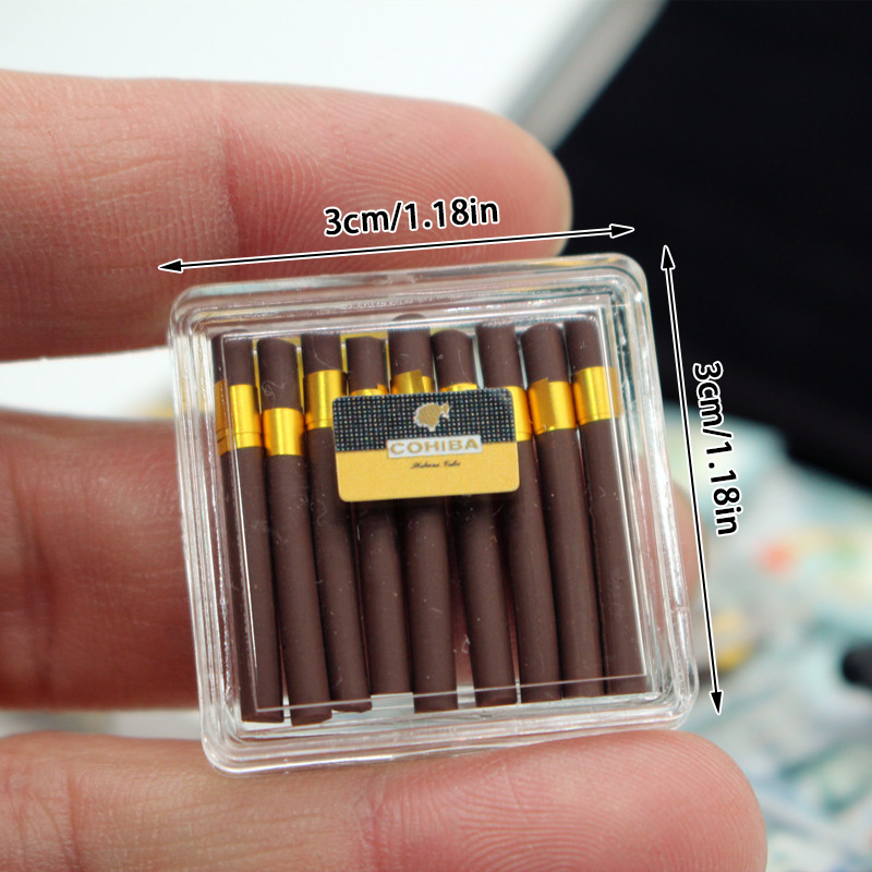 Dollhouse Simulation Cigar Cas - Vape Decoration avaliação e preço
