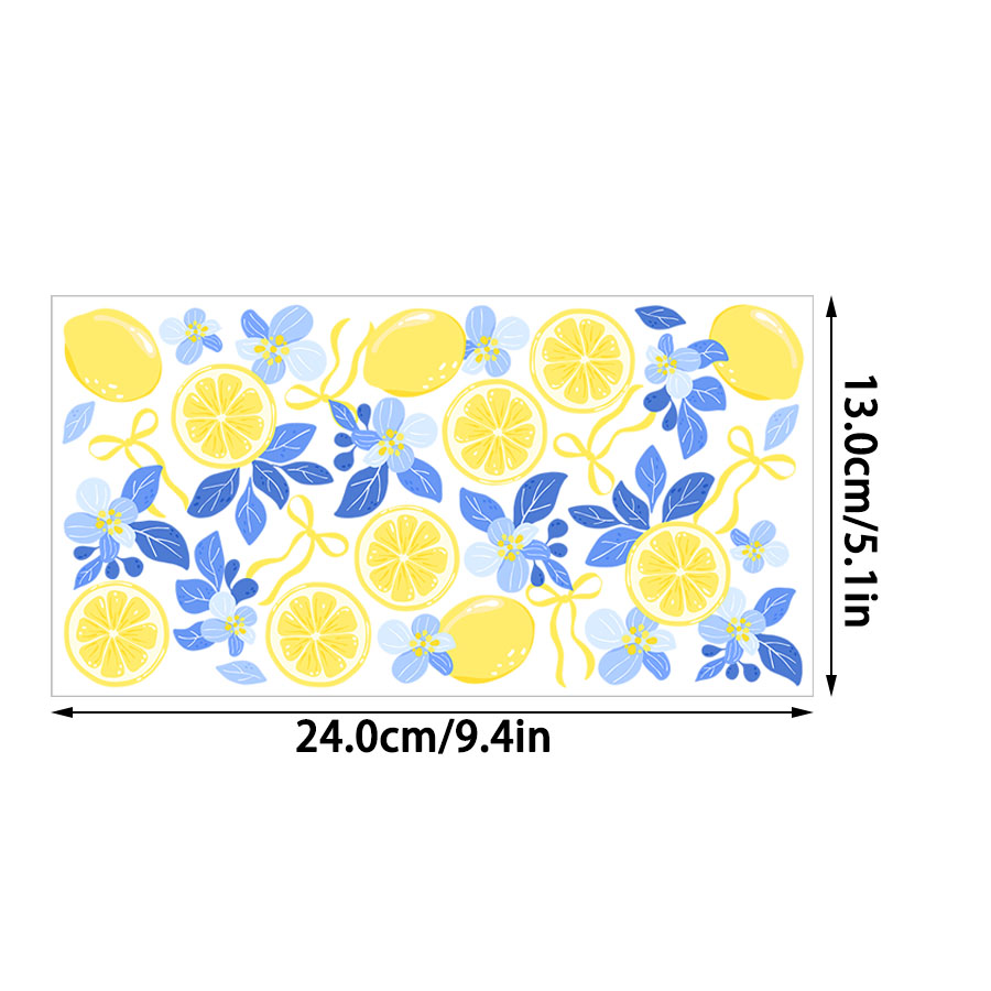 Limão floral uv dtf transferên - Rdta Tank Glass avaliação e preço