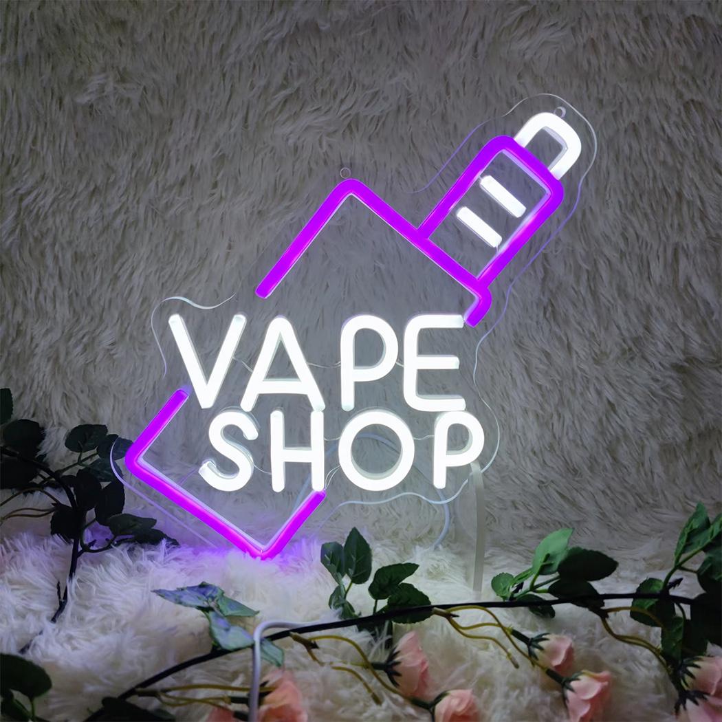 Vape shop led sinal de néon ap - Vaping Shop avaliação e preço