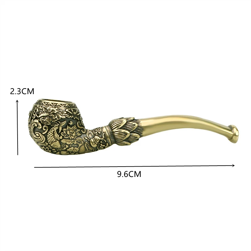 Antigo esculpido à mão carpa t - Vape Decoration avaliação e preço