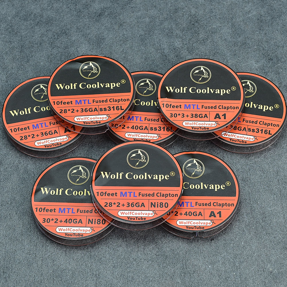 10 pés ni80/a1/ss316l mtl fund - Clapton Wire Pre Built avaliação e preço