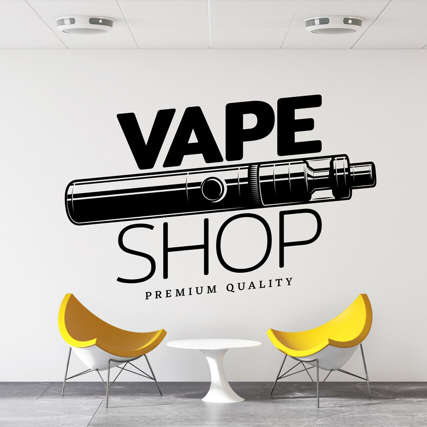Vinil Vape Loja Decalque De Pa - Vaping Store avaliação e preço