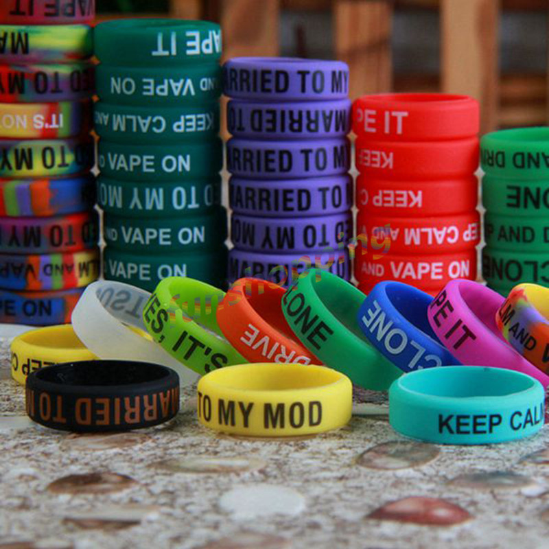 10 pçs/lote multi-color anel a - Vape Band Silicone avaliação e preço