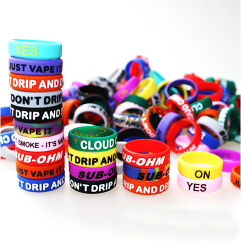 10 pçs/lote multi-color anel a - Vape Band Silicone avaliação e preço