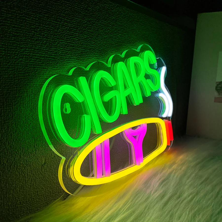 Sinal de néon de narguilé para - Vaping Shop avaliação e preço