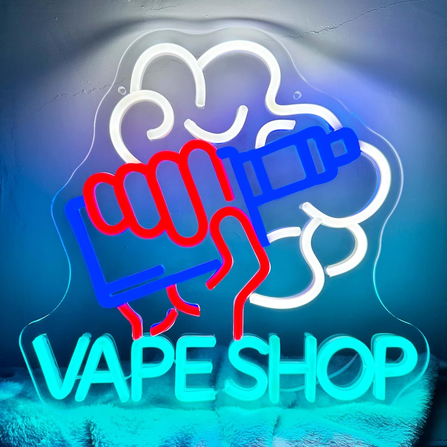 Vape Shop LED Neon Light Sign, - Vaping Store avaliação e preço